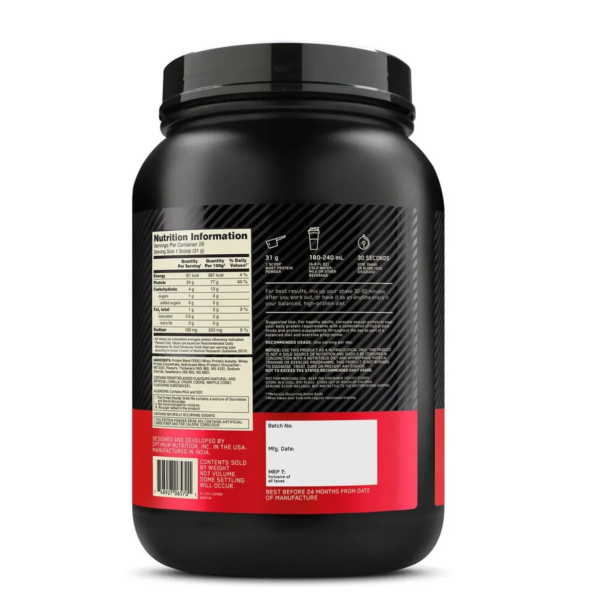 Whey protein Optimum nutrition gold standard 907g 