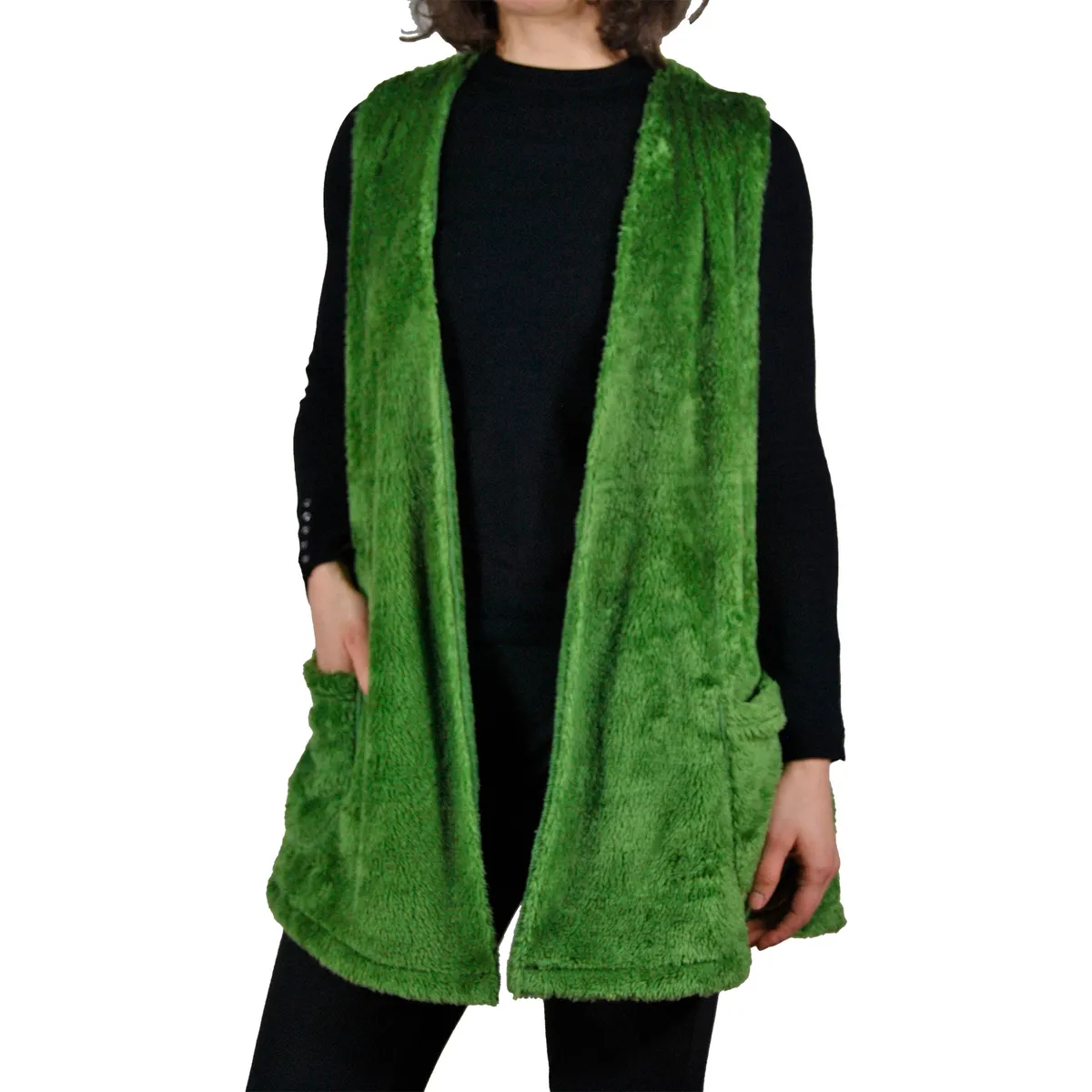 Chaleco Sin Capucha Piel