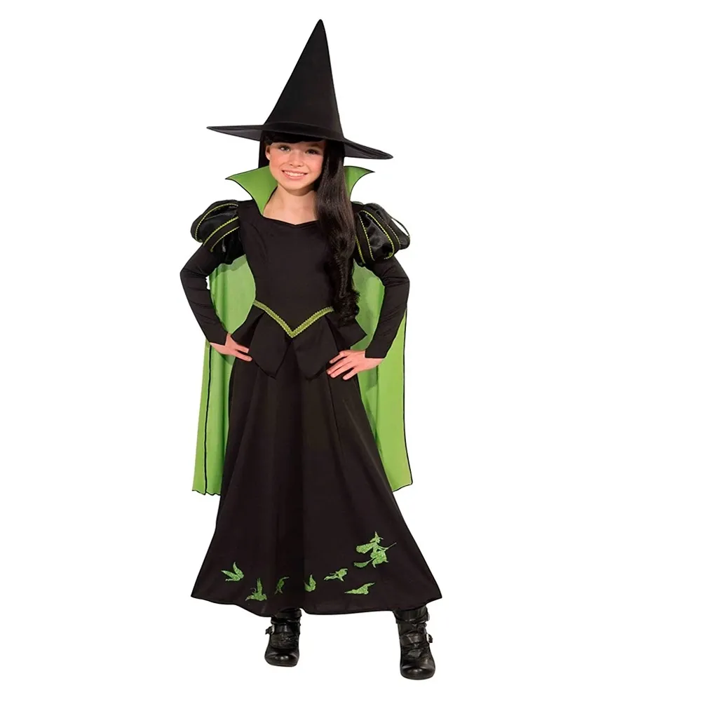 disfraz bruja negro y verde.webp