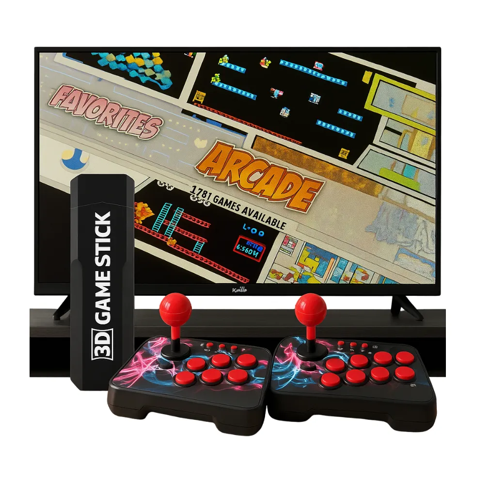 GameStick X2 Arcade | Consola Retro +20.000 Juegos con 2 Joysticks Inalámbricos