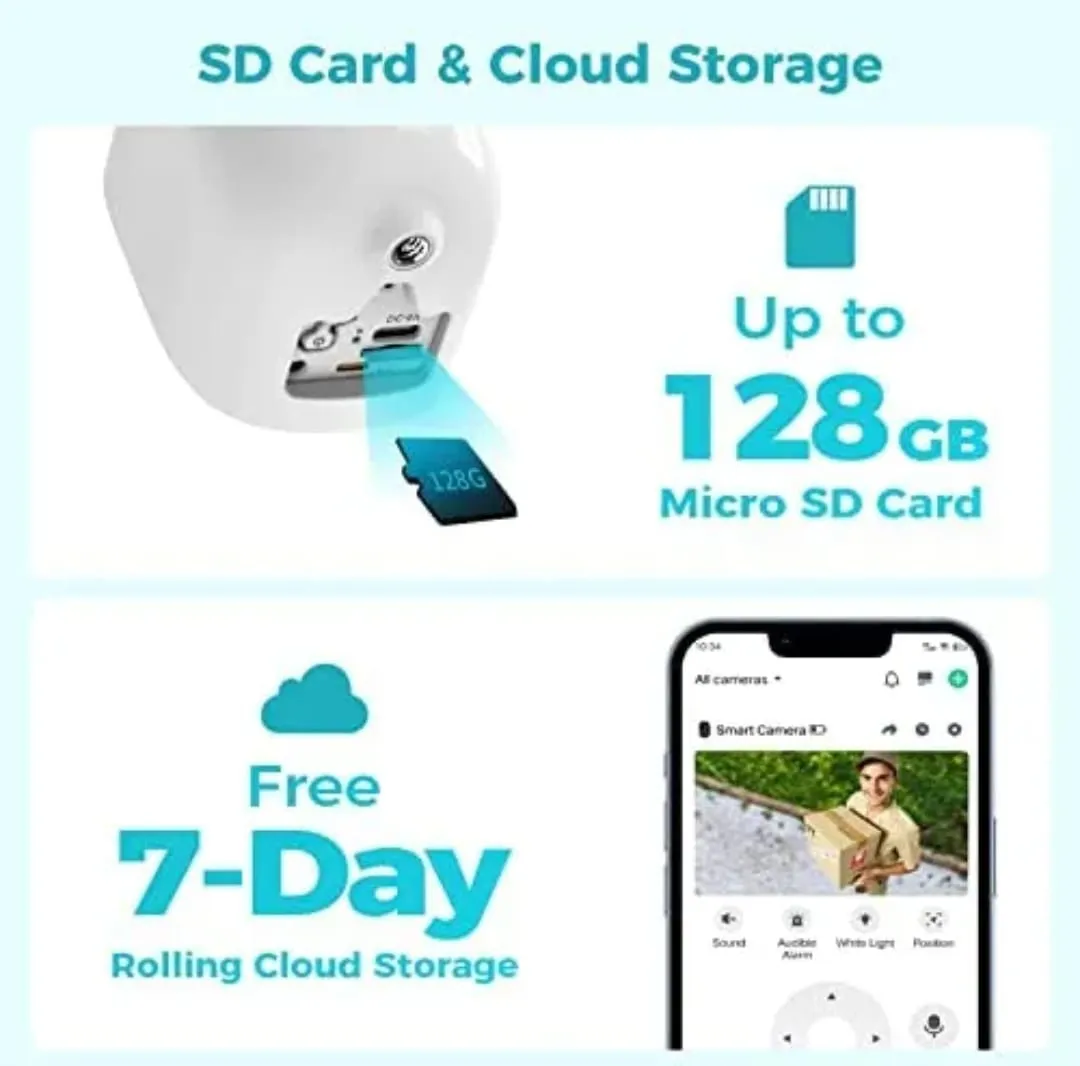 Cámara de Seguridad Solar 1080P con WiFi y Visión Nocturna