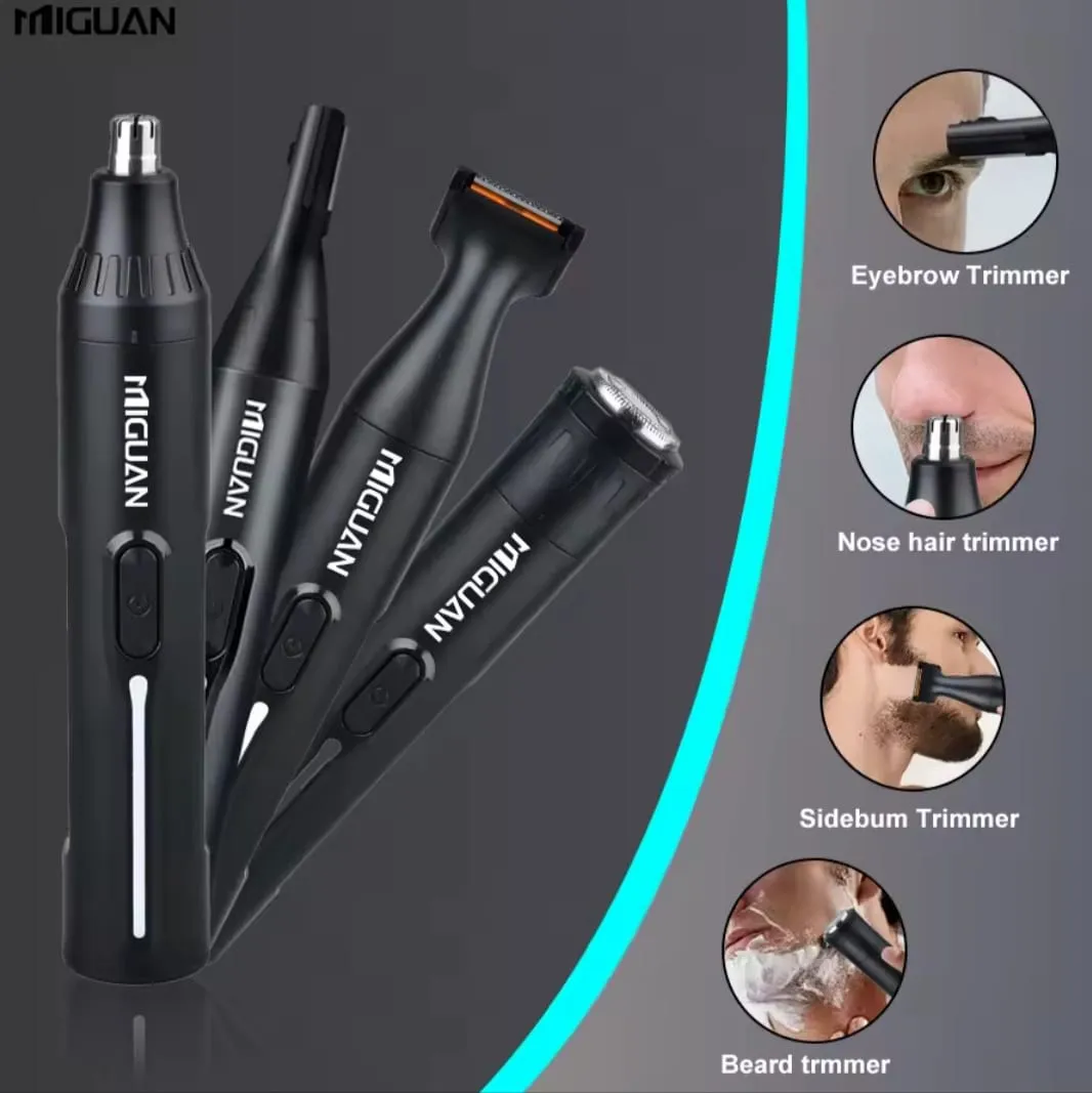 Kit de Aseo Masculino MIGUAN 4 en 1 | Recargable por USB