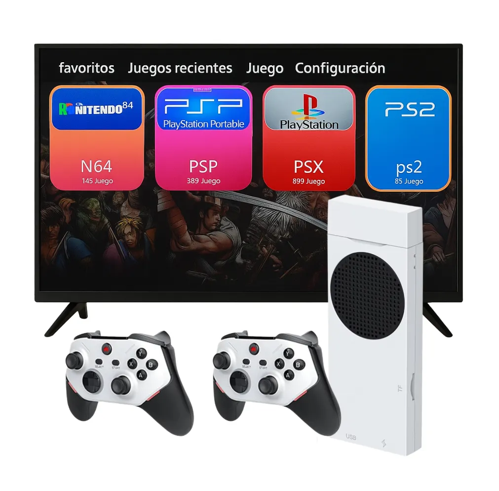 GameStick M88 Plus | Consola Retro 256GB con Emulador PS2 y Mandos Recargables