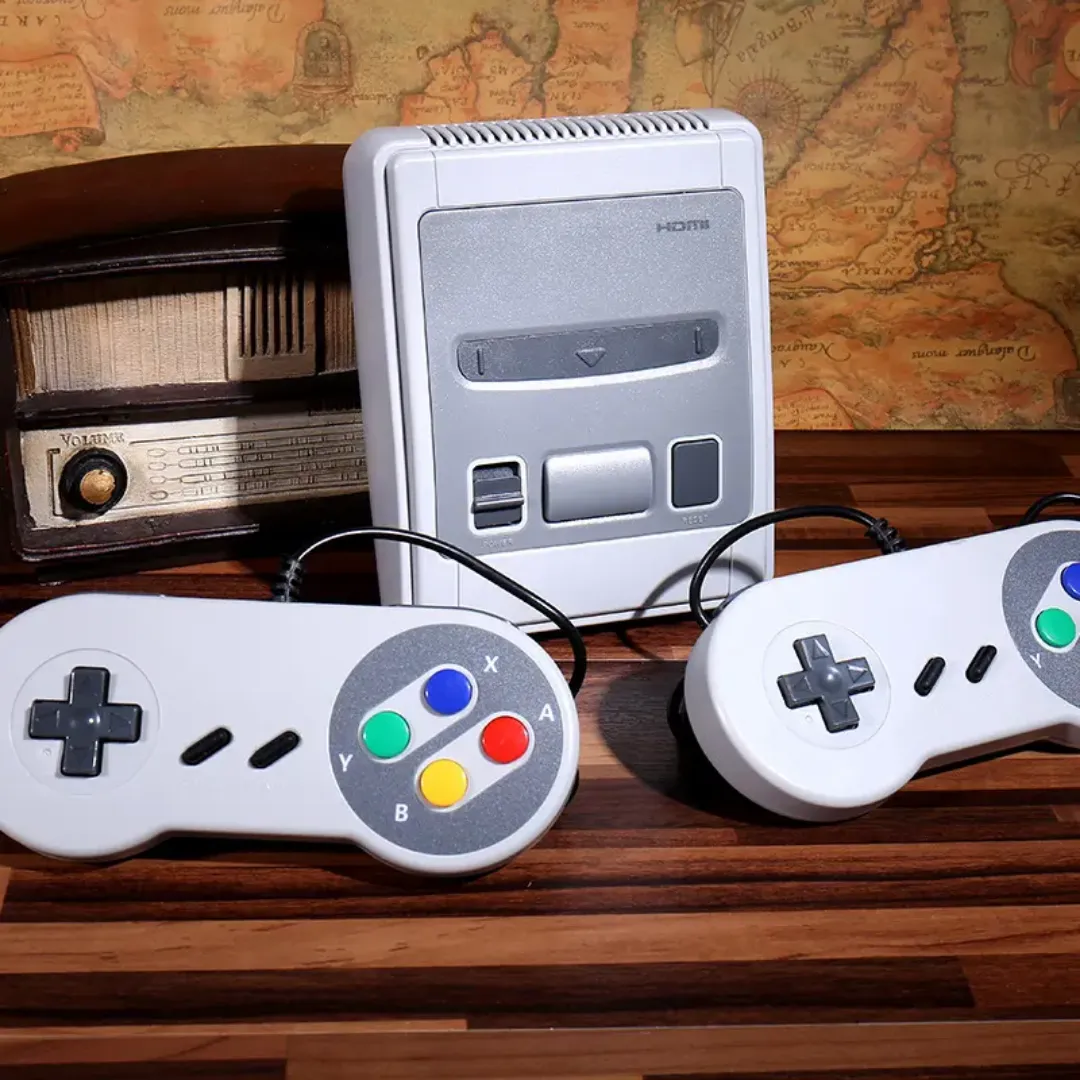 Consola Retro Estilo Super Nintendo – Super Mini SFC con 620 Juegos Clásicos Integrados