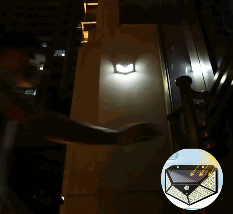 Foco LED Solar con Sensor de Movimiento 