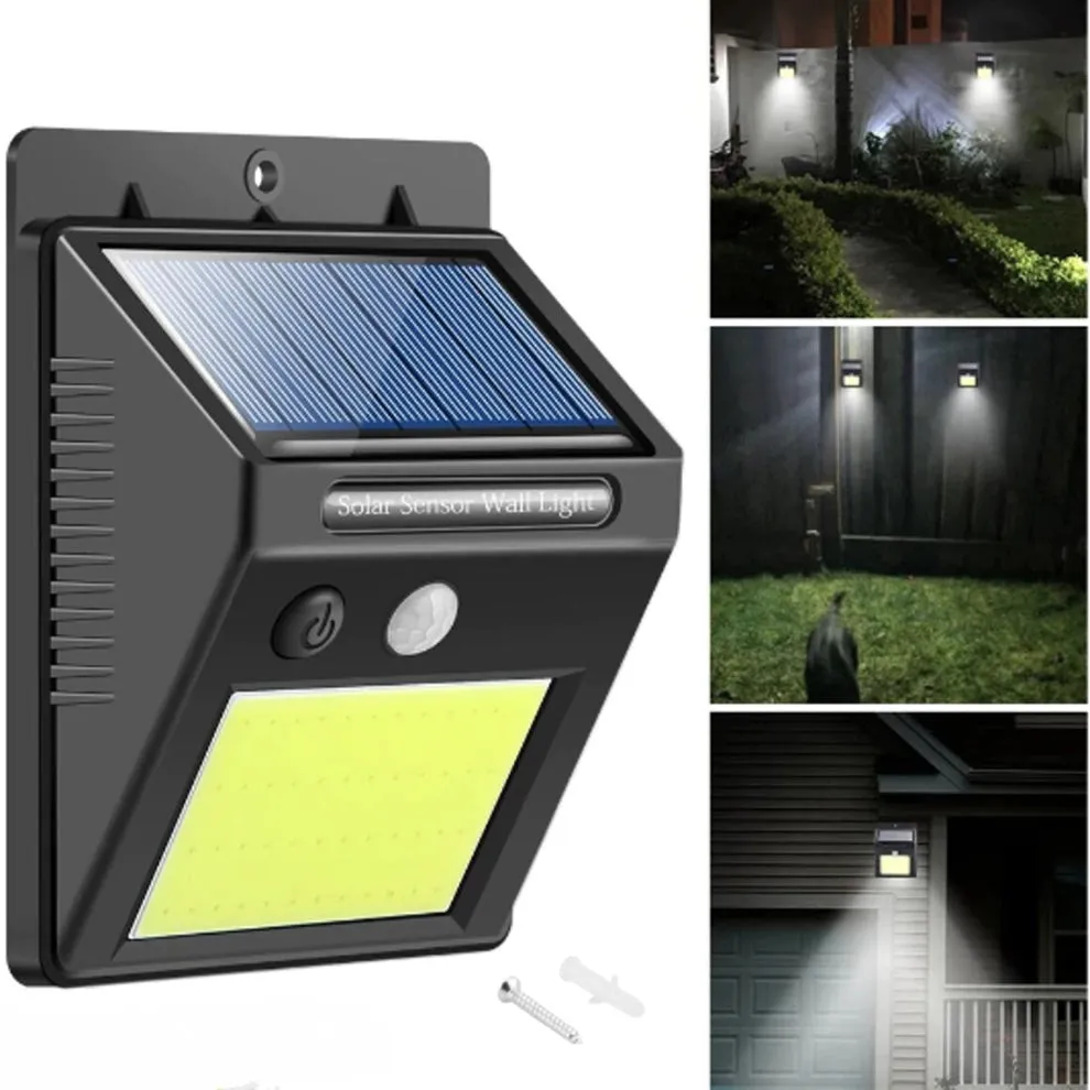 Foco Luz Led Solar Exterior Con Sensor De Movimiento 48 Led / Fotocélula