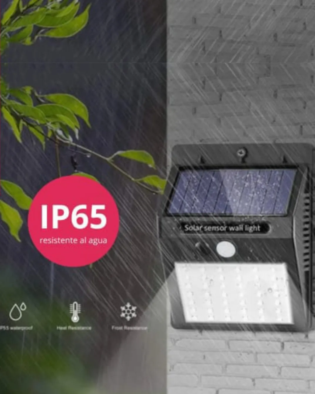 Foco Luz Led Solar Exterior Con Sensor De Movimiento 48 Led / Fotocélula