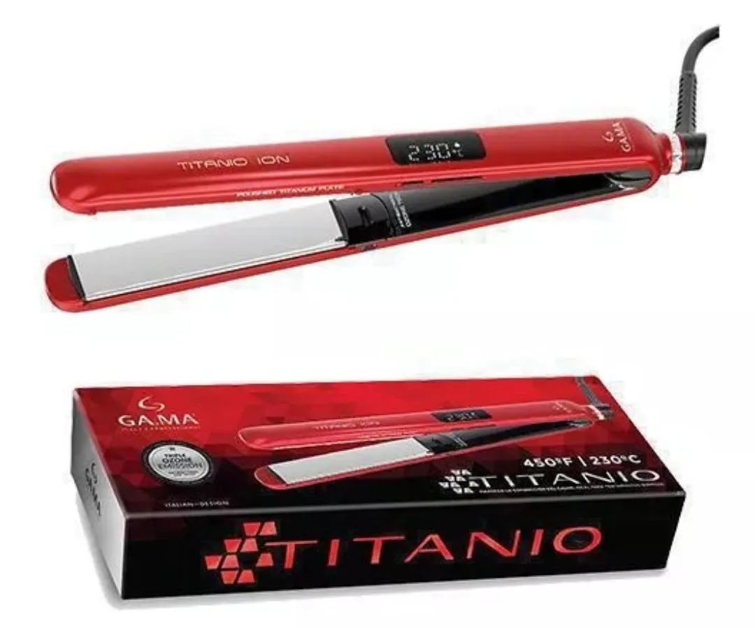 Plancha Digital GAMA Red Ozono Titanio