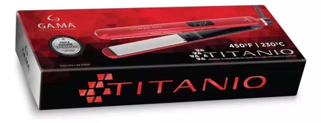 Plancha Digital GAMA Red Ozono Titanio