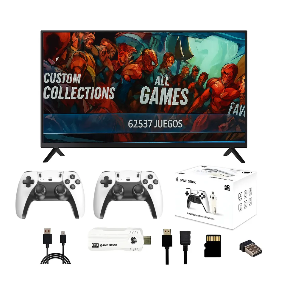 Game Stick X2 PLUS MAX – Consola Retro +55.000 Juegos | 40 Emuladores | 2 Mandos Inalámbricos