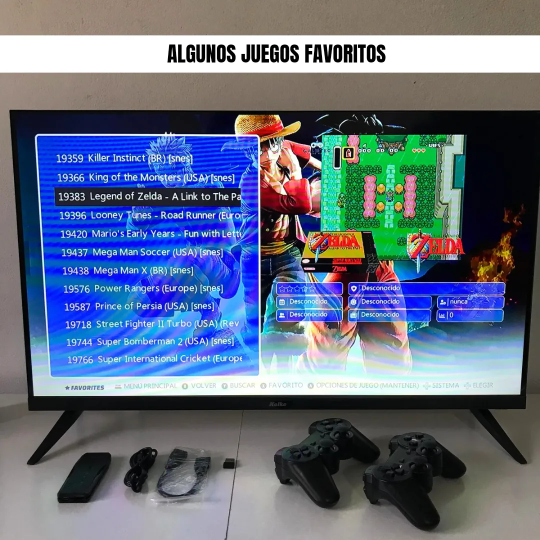 Game Stick M8 PLUS – Consola Retro +21.000 Juegos con 150 Juegos PS1 y Mandos Tipo PS2