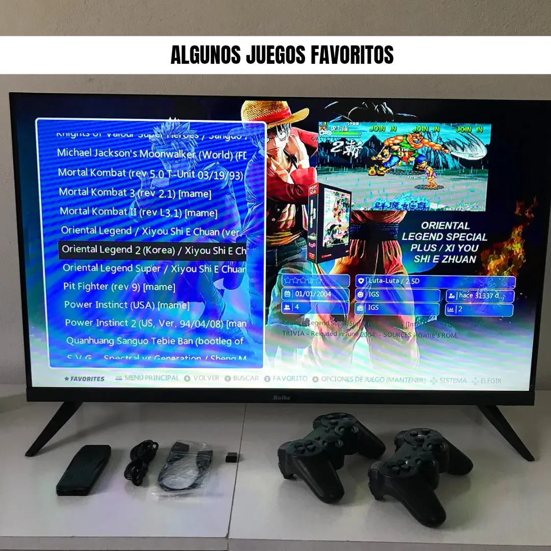 Game Stick M8 PLUS – Consola Retro +21.000 Juegos con 150 Juegos PS1 y Mandos Tipo PS2