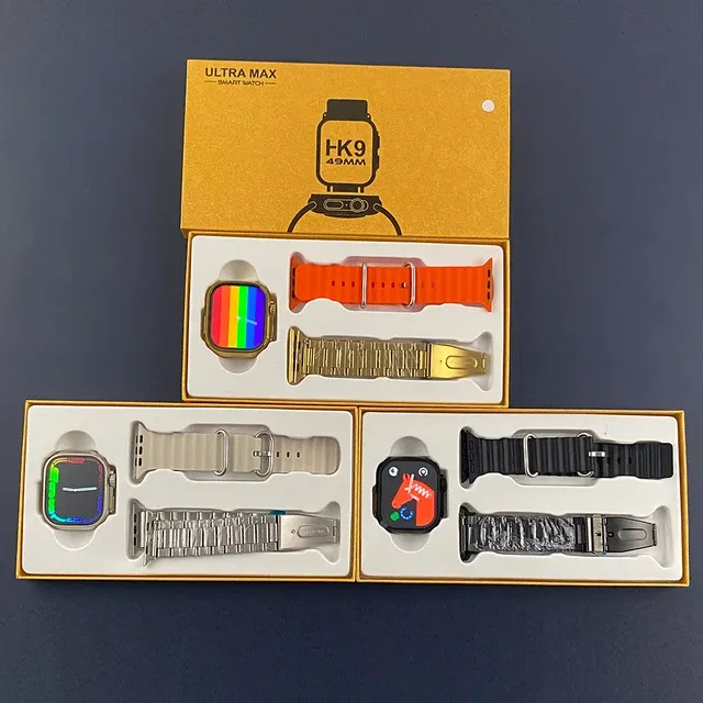 Smartwatch HK9 Ultra Max Serie 9 con dos Mallas | Llamadas, Salud y Notificaciones Inteligentes