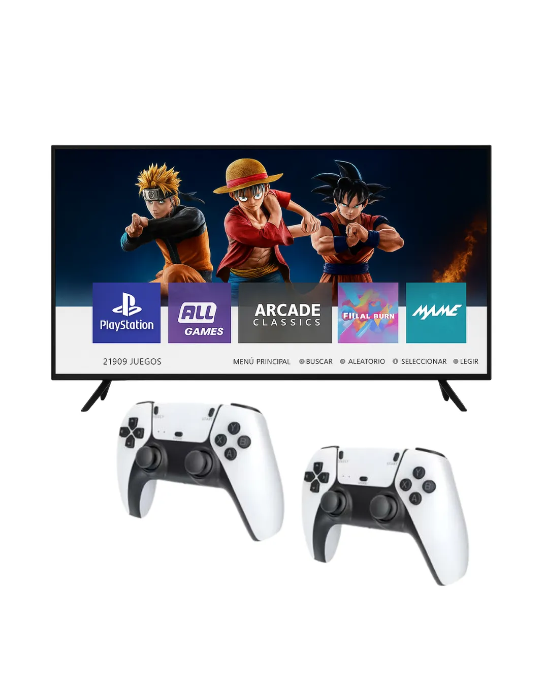 Game Stick M15 PRO – Consola de Videojuegos Retro +21.000 Juegos con Mandos Tipo PS5