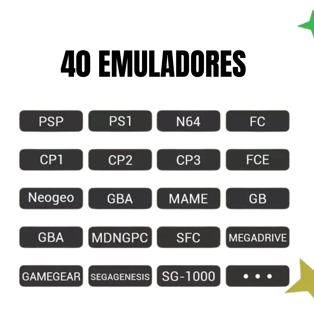 Game Stick GD10 – Consola Retro 4K con +48.000 Juegos Preinstalados y 40 Emuladores | Incluye 2 Joysticks Inalámbricos