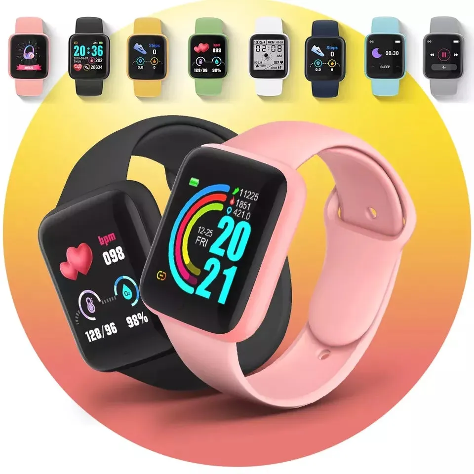 Smart Bracelet D20 PRO con Monitor Cardíaco, Presión Arterial y Control Deportivo | Compatible iOS y Android