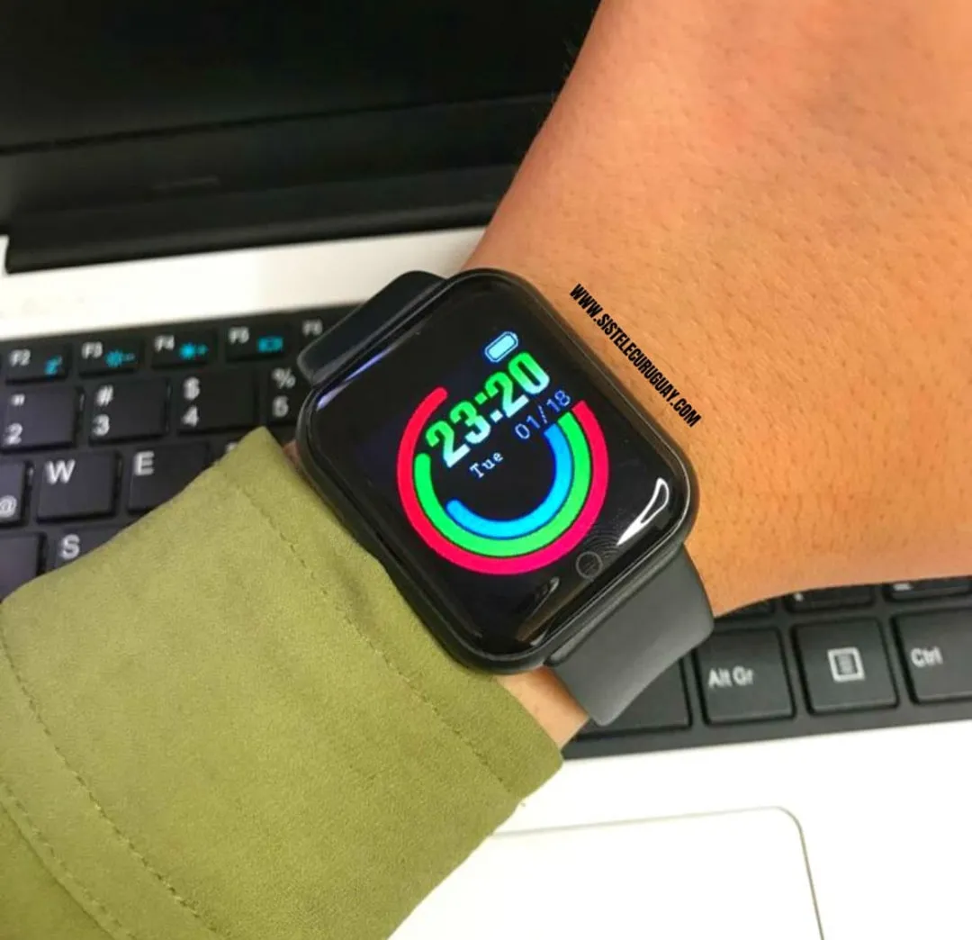 Smart Bracelet D20 PRO con Monitor Cardíaco, Presión Arterial y Control Deportivo | Compatible iOS y Android