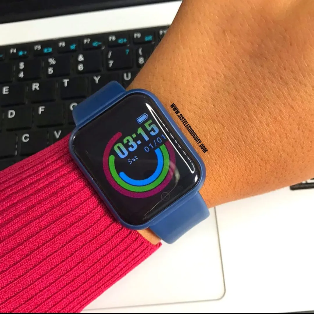 Smart Bracelet D20 PRO con Monitor Cardíaco, Presión Arterial y Control Deportivo | Compatible iOS y Android