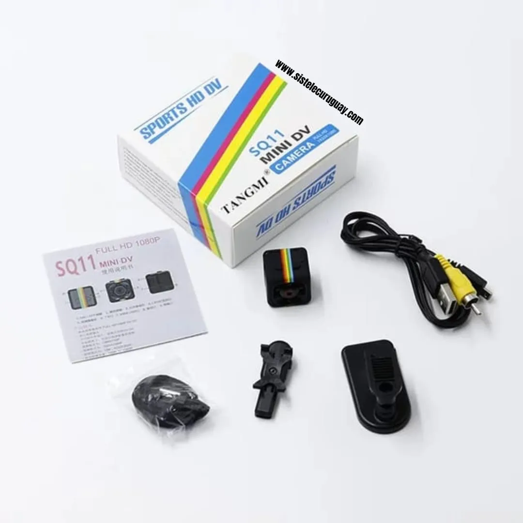 Mini Cámara SQ11 HD 960P con Detección de Movimiento y Visión Nocturna – Grabación Compacta sin WiFi