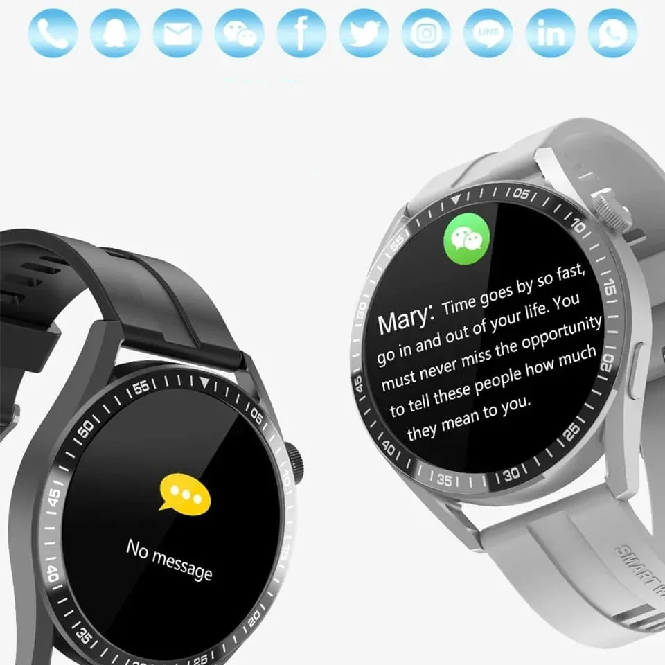 Smartwatch Circular WH8 | Con Llamadas, Notificaciones y Control de Salud Completo