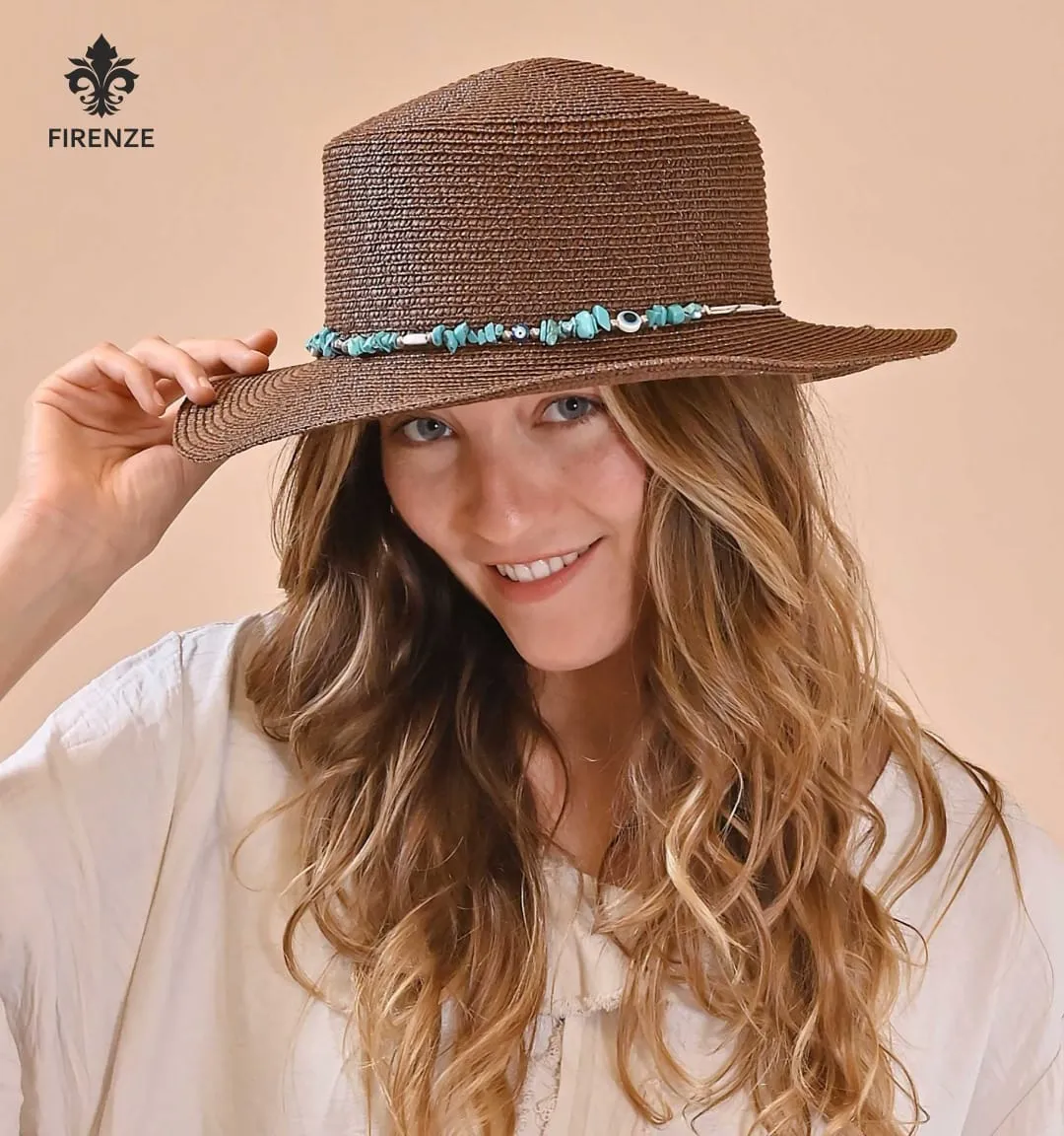 Sombrero Rafia BOHO Italiano