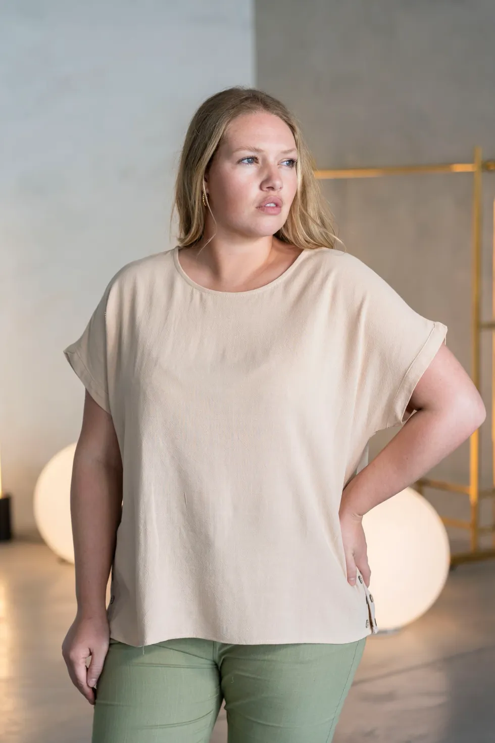 Blusa Oversize Casual - Algodón Ligero