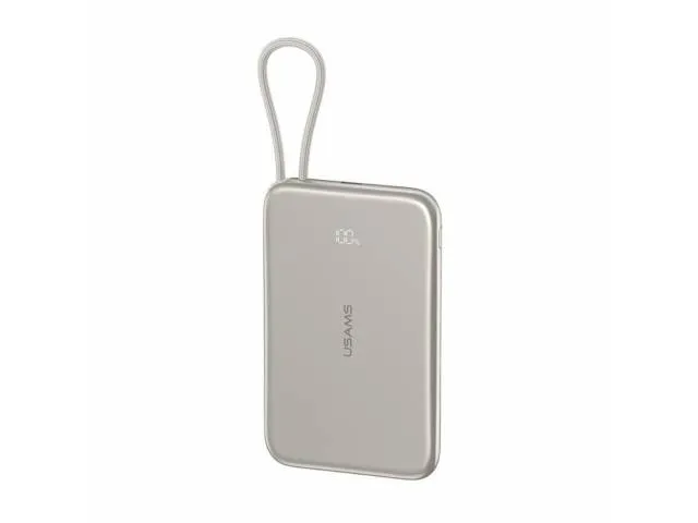 Power Bank Magnético Ultrafino Cable Tipo C 5.000mAh PD20W Gris XJ Series CD227 USAMS