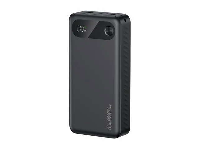 Power Bank 20000mAh PD20W Display Digital Negro CD251 - PB80 USAMS