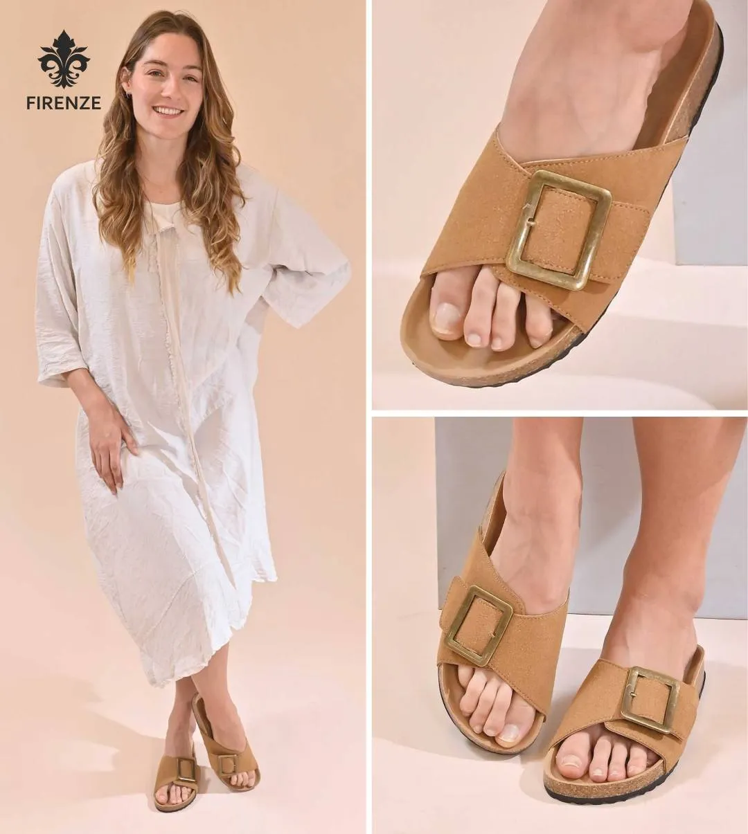 Sandalia Firenze con hebilla XL.