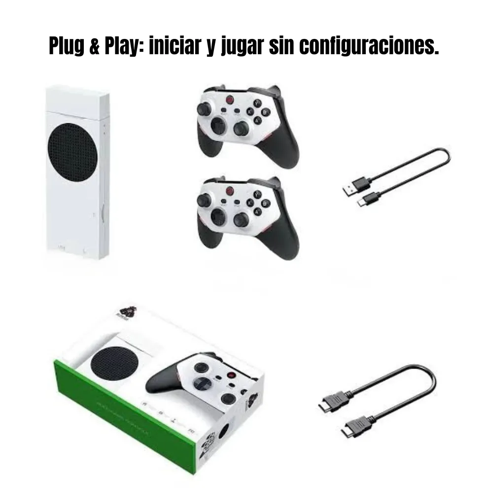 GameStick M88 Plus | Consola Retro 256GB con Emulador PS2 + MicroSD Extra con 112 Juegos PS2 | Mandos Recargables