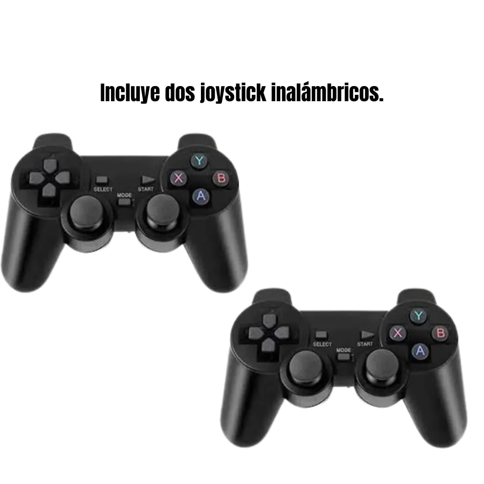 Game Stick X2 – Consola Retro con +40.000 Juegos Preinstalados y 40 Emuladores | Incluye 2 Mandos Inalámbricos