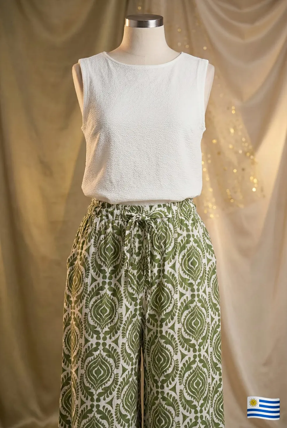 Musculosa Texturada Soft Luxe - Blanco Marfil