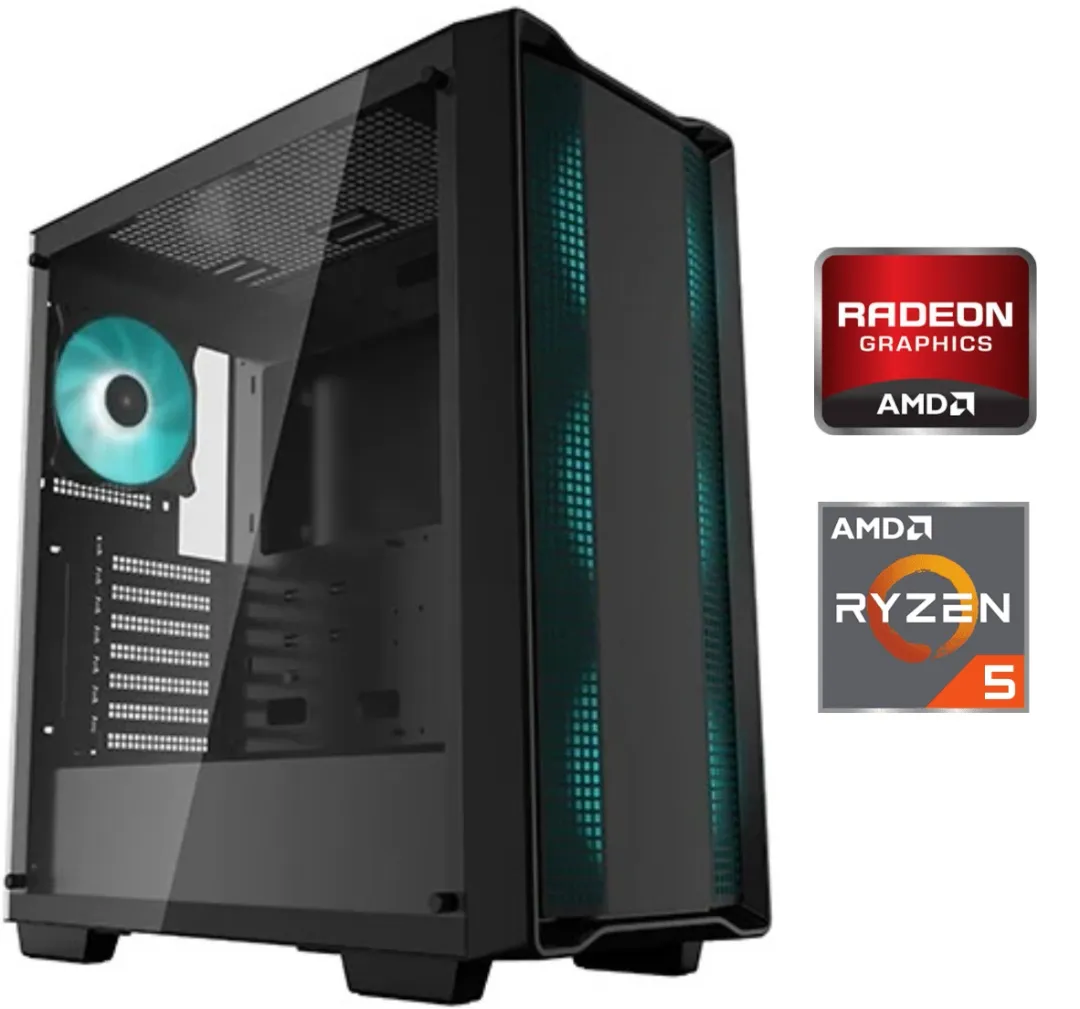 Equipo Gamer Ryzen 5 5600GT, 16GB, SSD 480GB, Gráficos Radeon