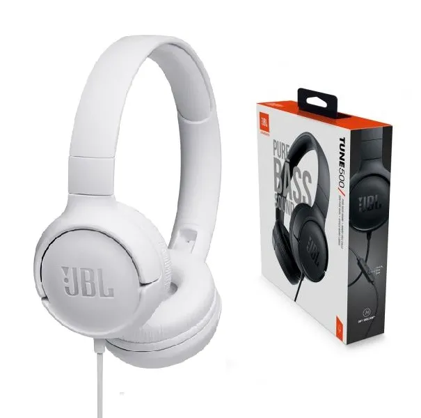 Audifono JBL Tune 500 blanco c/microfono