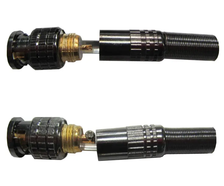 Conector BNC metalico para coaxil