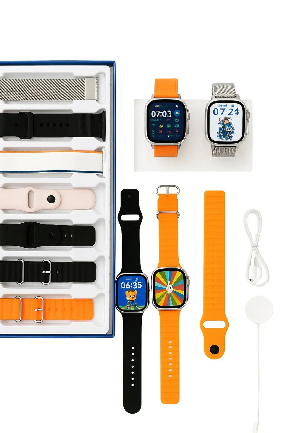 Cofre Smartwatch 7 en 1 con Malla de Metal | Llamadas, Salud y Funciones Completas