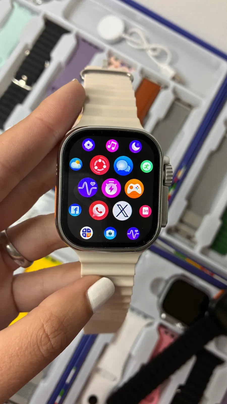 Cofre Smartwatch Ultra con 7 mallas | Llamadas, Salud y Funciones Completas