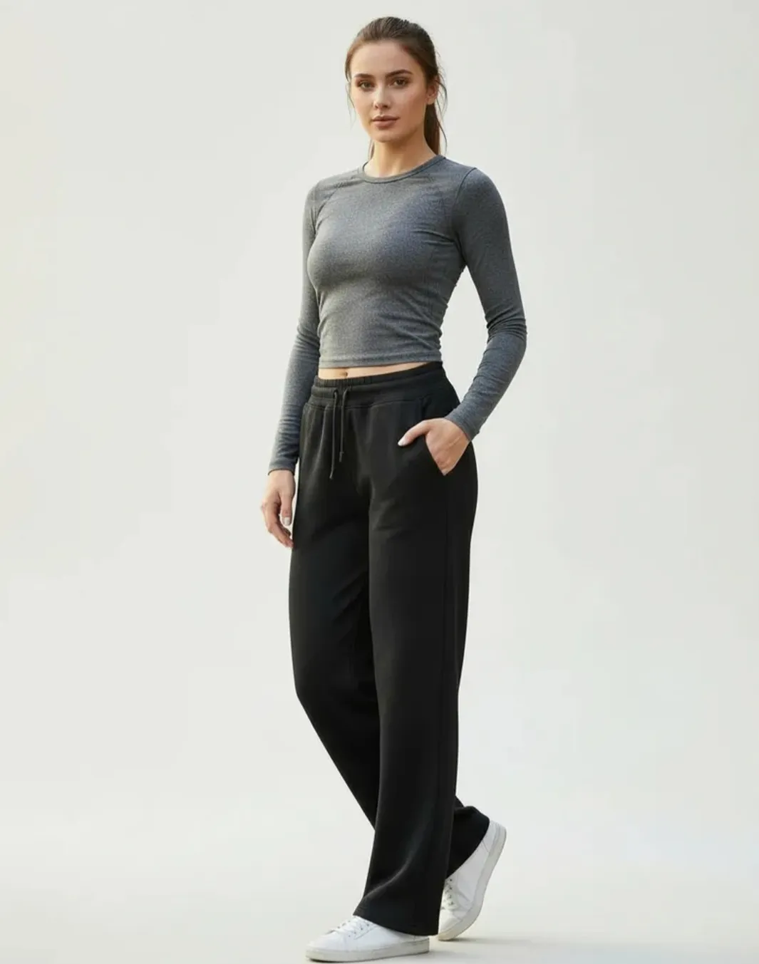 Deportivo tiro alto sin felpa