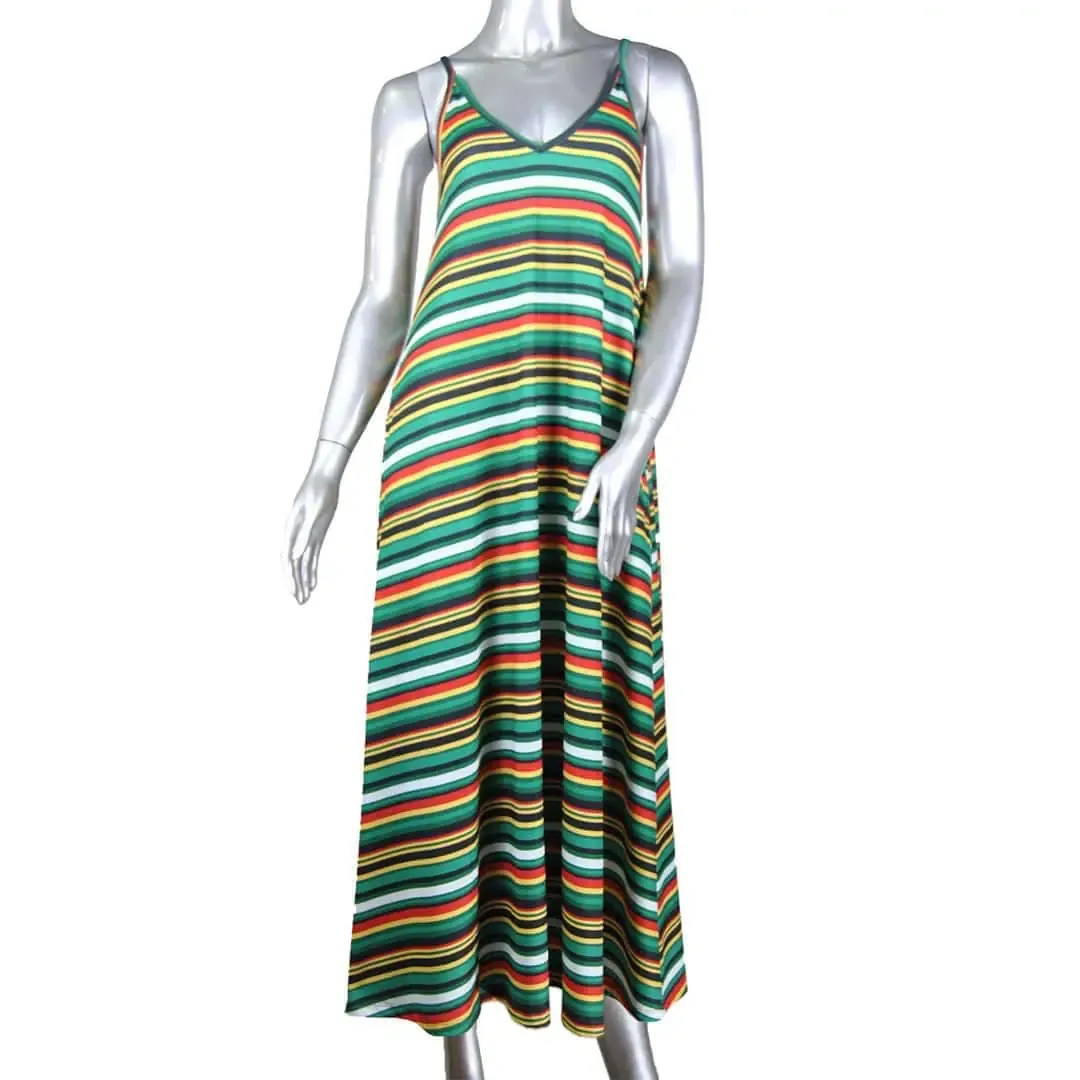 Vestido sin Mangas Maxi con Bolsillos Morley