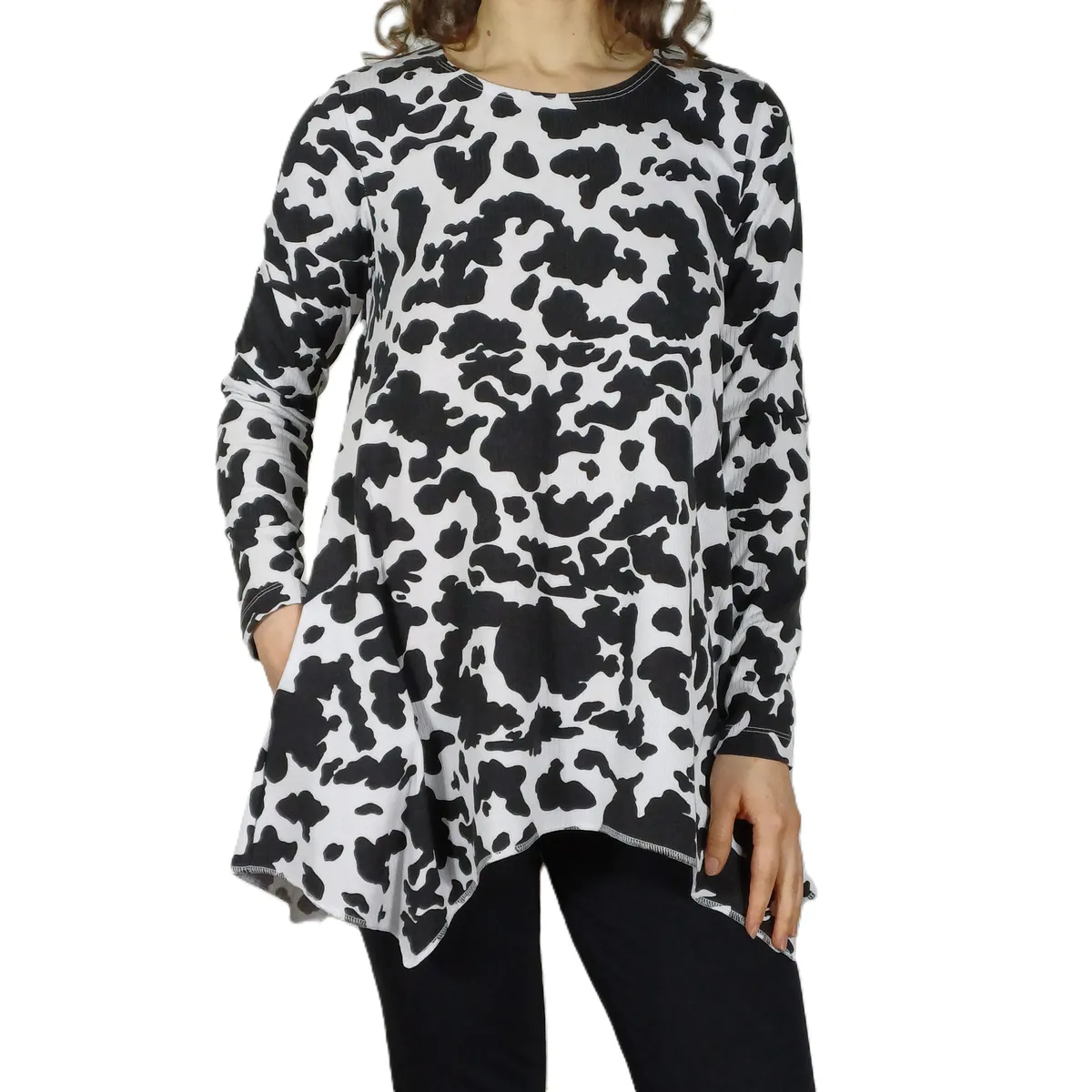 Buzo Manga Larga con Picos y Bolsillos