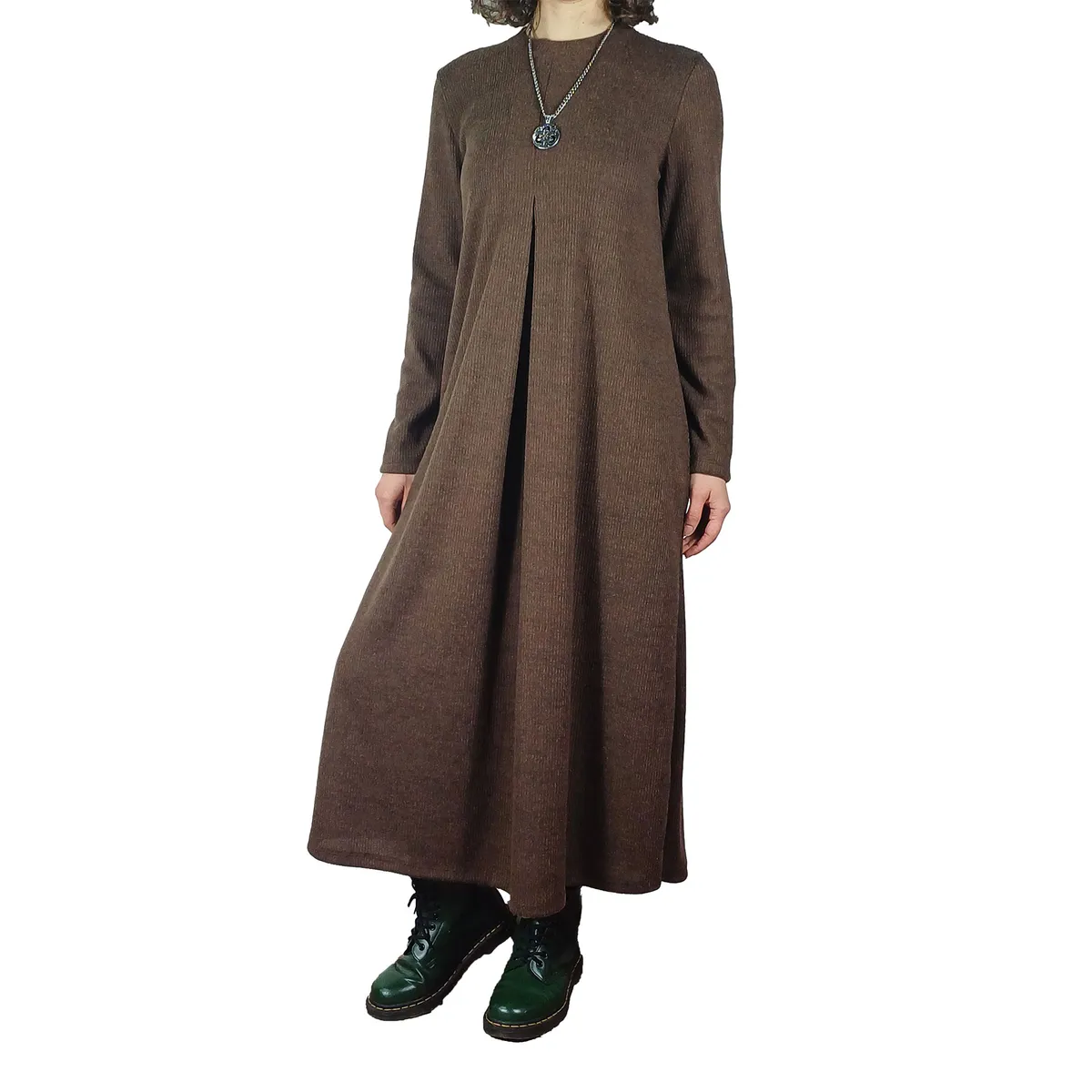 Vestido Manga Larga Maxi con Tablón Morley