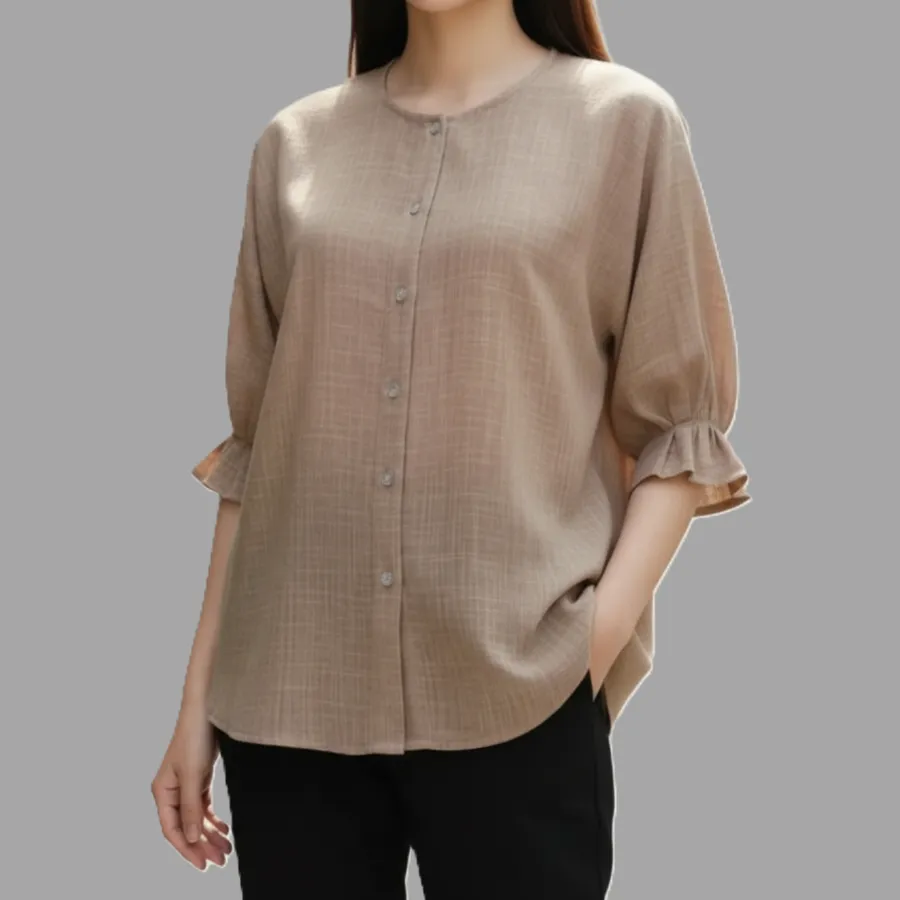 Blusa con Tablas Lino