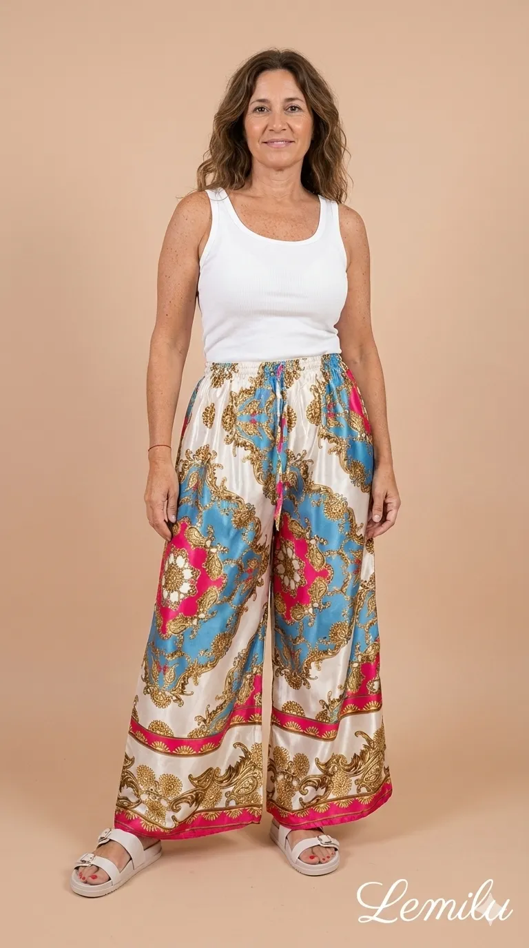 Pantalón de satén Lemilu