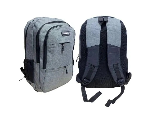 Mochila Inteligente Impermeable con Power Bank Incluido y Puerto USB – Gris