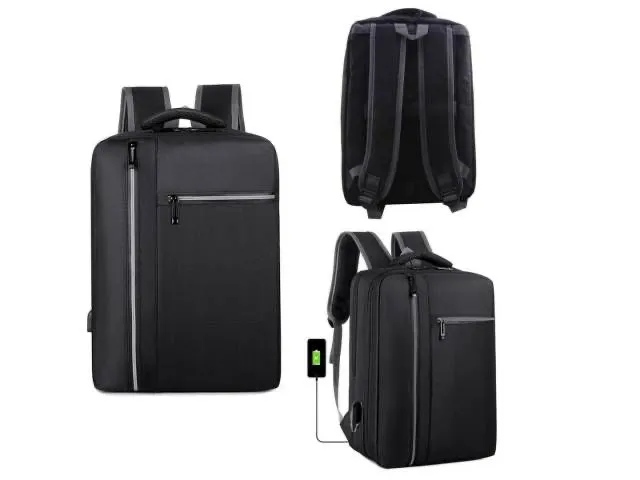 Mochila Multifunción Impermeable con Puerto USB y Opción de Banco de Carga