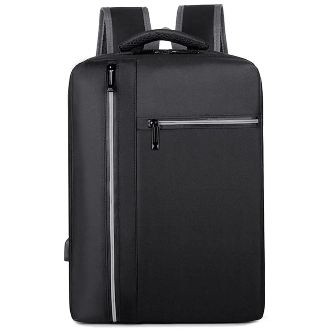 Mochila Multifunción Impermeable con Puerto USB y Opción de Banco de Carga