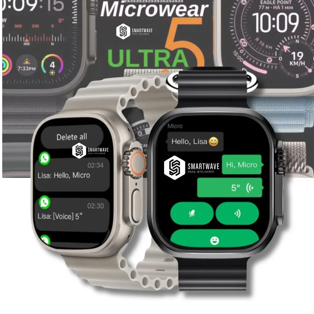 Smartwatch Ultra 5 Serie 11 con Respuesta a WhatsApp e Inteligencia Artificial y funciones avanzadas