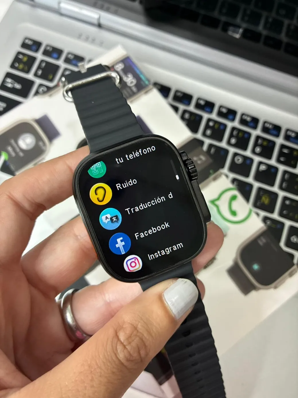 Smartwatch Ultra 5 Serie 11 con Respuesta a WhatsApp e Inteligencia Artificial y funciones avanzadas