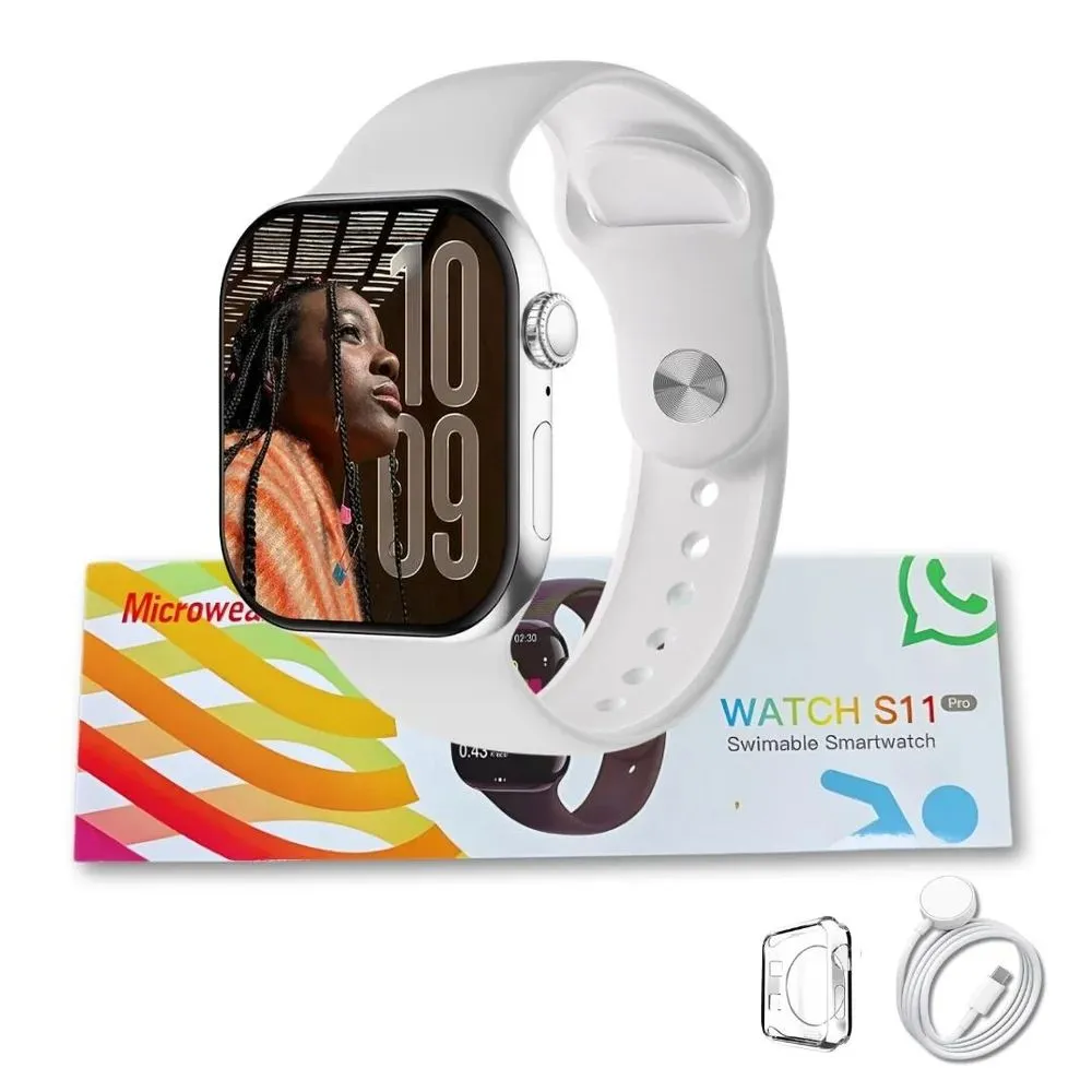 Smartwatch S11 Serie 11 con Inteligencia Artificial, Respuesta a WhatsApp y Funciones Avanzadas