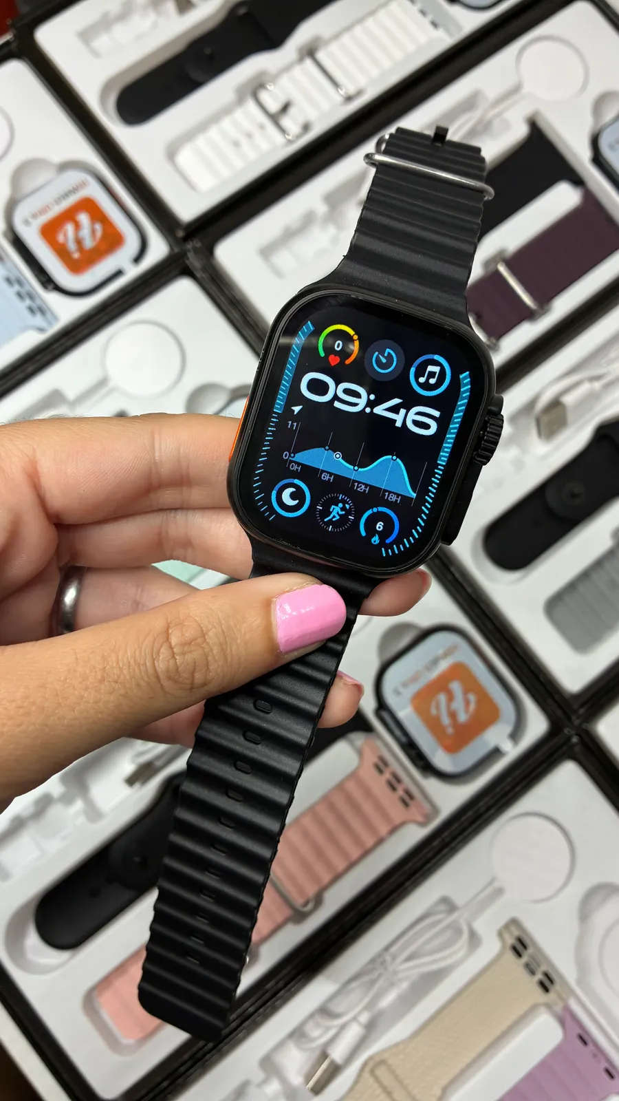Cofre de Smartwatch Ultra 3, amoled con 2 mallas